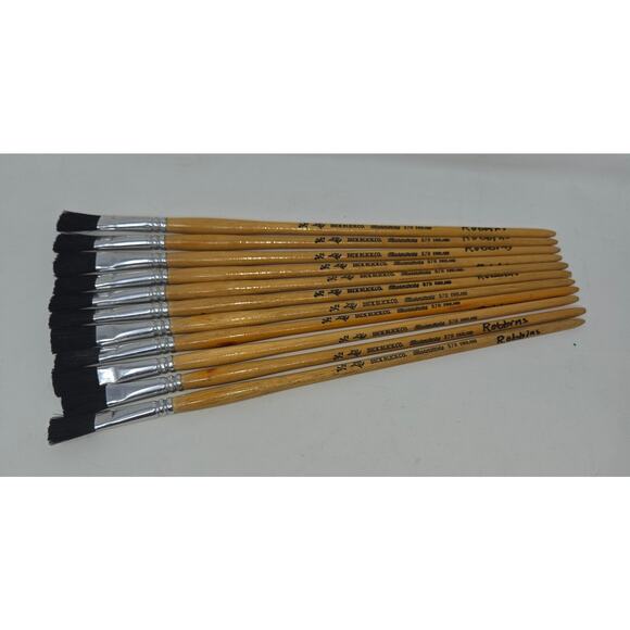 Dick Blick Masterstroke 578 Wood Paint Brushes 12" Lot of 11 Unused Art Brushes - Picture 1 of 5